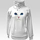 Hoodie White cat. Sweater Jackets. decades. Online shopping on My Livemaster.  Фото №2