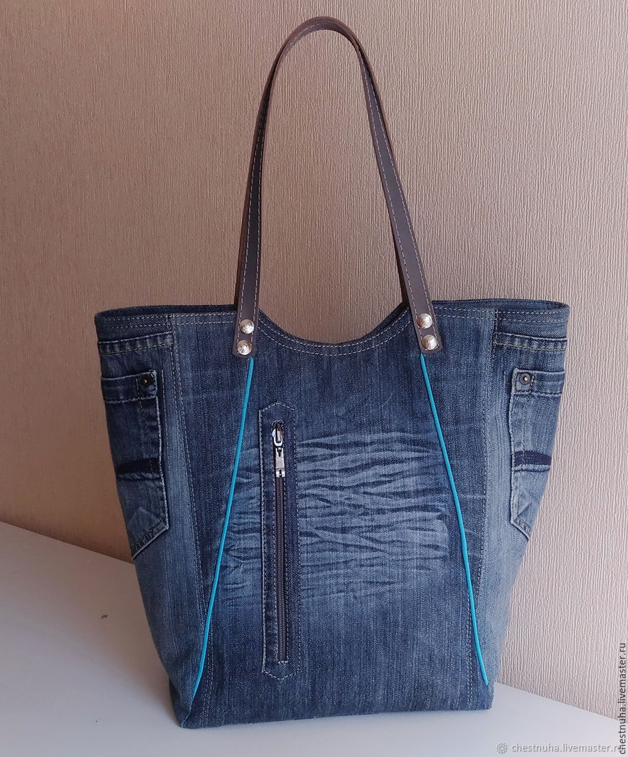 Модели сумок из джинсы