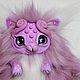 Заказать Сиреневый котенок. Mari_Crafts. Ярмарка Мастеров. . Мягкие игрушки Фото №3