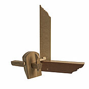 Материалы для творчества handmade. Livemaster - original item Carpentry kit: square and rail. Handmade.