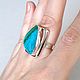Chrysocolla Ring. Rings. Stones Gems from Siberia. My Livemaster. Фото №4