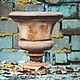 Pot garden on the stem antique antique vintage vase, Flowerpots are garden, Azov,  Фото №1
