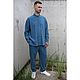 Заказать Рубашка унисекс из вареной крапивы Рами Ramie Draftsman Shirt Blue. VÄN Studio. Ярмарка Мастеров. . Рубашки мужские Фото №3