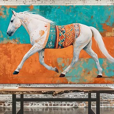 Картины и панно ручной работы. Ярмарка Мастеров - ручная работа Картина маслом “Horse”. Handmade.