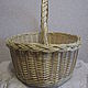 Basket wicker oval with a high handle. Basket. Elena Shitova - basket weaving. My Livemaster. Фото №5