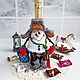 Order The Year Of The Dragon: The design of the bottles: Santa Claus. Snowman. KnitOK. Livemaster. . Year of the Dragon Фото №3