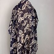Узбекский винтажный шелковый икат Хан атлас. M020