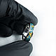 Titanium ring with chrysocolla and gold veins. Rings. asgdesign. My Livemaster. Фото №5