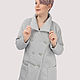 Long jacket winter quilted coat grey. Outerwear Jackets. Yana Levashova Fashion. Online shopping on My Livemaster.  Фото №2