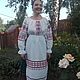 Women's shirt with traditional embroidery. Concert costume. Suits. MARUSYA-KUZBASS (Marusya-Kuzbass). My Livemaster. Фото №4