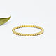 Тонкое золотое кольцо , желтое золото 585 пробы, Кольца, Прага,  Фото №1