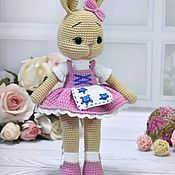 Кукла вязаная, кукла фигуристка, развивающая игрушка, crochet doll