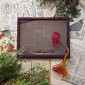 Винтаж handmade. Livemaster - original item German vintage wooden photo frame with glass.. Handmade.