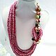 Pink tourmaline necklace. Necklace. Magical Beauty Gems. My Livemaster. Фото №5