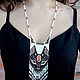 Boho Necklace made of beads Goddess Bastet Cat Protective Amulet Ankh. Gerdan. StylishThings4U. My Livemaster. Фото №5