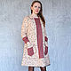 Warm corduroy dress /beige polka dots on red-brown. Dresses. pugovkino delo (Pugovkino-delo). Online shopping on My Livemaster.  Фото №2