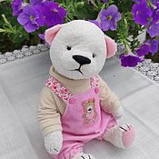 Куклы и игрушки handmade. Livemaster - original item Teddy Bears: Teddy bear in pink pants. Handmade.