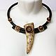 Necklace in the ethnic style of the Paleolithic, Necklace, Omsk,  Фото №1