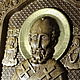 Order Carved icon of Nicholas the Wonderworker, solid oak. SOFIWOOD. Livemaster. . Icons Фото №3