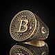 Перстень"Bitcoin" из золота 585 с черным родием. Перстень. FANTASY JEWELS. Ярмарка Мастеров.  Фото №6