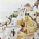 Oil painting Santorini 40h40 cm, Pictures, Moscow,  Фото №1