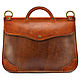 Leather briefcase 'Crocker' (brown). Brief case. Russian leather Guild. My Livemaster. Фото №4