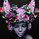 Copy of Unique handmade fantasy feather and flowers headdress. Carnival Hats. Evgeny Freeone. My Livemaster. Фото №4