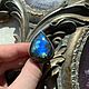 Order Ring with Labradorite rich blue color. UNIQUE-LIT. Livemaster. . Rings Фото №3