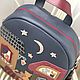 Заказать Рюкзак кожаный А4 «Крыши». VICTORIA's BAGS Виктория. Ярмарка Мастеров. . Рюкзаки Фото №3