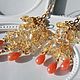 Cascade earrings - citrine, jadeite, 14K gold. Earrings. Татьяна Петренкофф (Elegance&Style). My Livemaster. Фото №4
