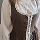 Linen dress Medieval brown, ethno boho medieval. Cosplay costumes. Kupava - ethno/boho. My Livemaster. Фото №6