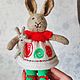 Веселая Зая. Мягкие игрушки. Кролик в шляпе (krolik-v-shlyape). Интернет-магазин Ярмарка Мастеров.  Фото №2