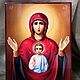 Заказать Sign .Icon Of The Mother Of God. Peterburgskaya ikona.. Ярмарка Мастеров. . Icons Фото №3