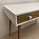  Стол White and oak 2. Столы. ONTOTRE Craft Studio. Ярмарка Мастеров.  Фото №5