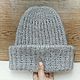 Шапка "Single" мохеровая в один отворот. Шапки. Frozen-wool. Ярмарка Мастеров.  Фото №4