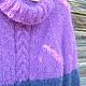 Knitted sweater 'Lilac fog'. Sweater mohair, Sweaters, Samara,  Фото №1