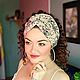 Повязка летняя обьемная в стиле BOHO из воздушного хлопка. Чалмы. SOFIE ACCESSORIES. Интернет-магазин Ярмарка Мастеров.  Фото №2