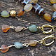 Talisman Set-Choker Earrings Agate Bracelet from the GOBI Ji Desert. Ji bead. Jewerly for Happiness. My Livemaster. Фото №6