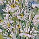 Oil painting of summer daisies and butterflies. Wild flowers in a bouquet. Pictures. Zabaikalie. My Livemaster. Фото №4