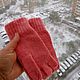 Заказать Митенки или перчатки без пальцев, цвет розовый, шерсть врбльюжья. Shop Time. Ярмарка Мастеров. . Митенки Фото №3