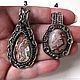 Кулон с агатом в стиле wire wrap "Мексикано". Подвеска. Unique Silver (UniqueSilver). Ярмарка Мастеров.  Фото №6