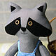 Little Raccoon toy for children and adults. Stuffed Toys. Little Twins by Yana Vertoprakhova. My Livemaster. Фото №5