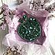 Заказать Брошь "Зелёное яблоко". Дарья (ms.brooch). Ярмарка Мастеров. . Брошь-булавка Фото №3