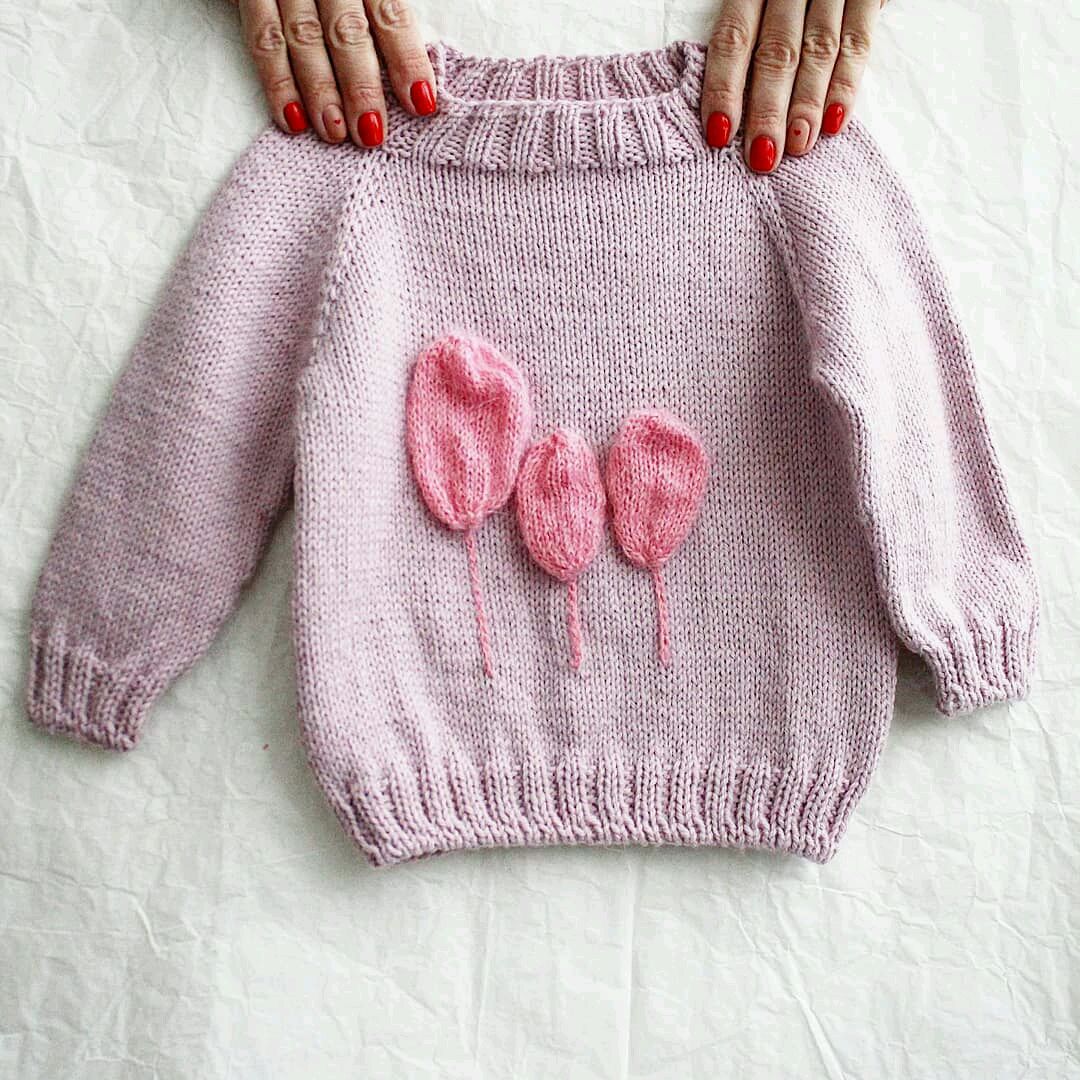 Детский вязаный свитер