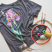 Одежда handmade. Livemaster - original item T-Shirt Iris. Handmade.