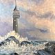 Oil painting 'lighthouse. Sea foam', Pictures, Novosibirsk,  Фото №1