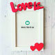 Wooden photo frame 'Love is' vertical. Photo frames. butikpodarkovv. Online shopping on My Livemaster.  Фото №2