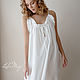 Order Silk cambric chemise Amelie milky color. Delicate Clothing Store (Daria). Livemaster. . Nightdress Фото №3