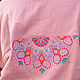 Linen shirt pink powder with Mandala embroidery. Shirts. natali. My Livemaster. Фото №6
