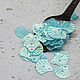 Sequins 12 mm Blue shell 2 gr curly, Sequins, Solikamsk,  Фото №1